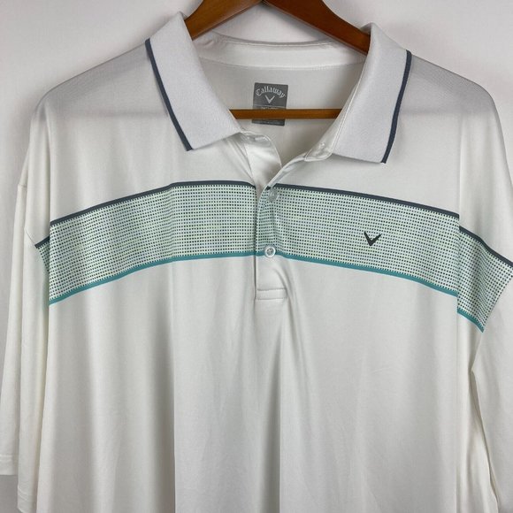 Callaway Other - Callaway Opti Dri Polo Shirt White Mens Size 3XL